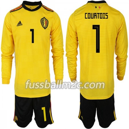 Fußballtrikots Belgien COURTOIS 1 Kinder Auswärts Trikotsatz WM 2018 Langarm Fußballtrikots Belgien COURTOIS 1 Kinder Auswärts Trikotsatz WM 2018 Langarm